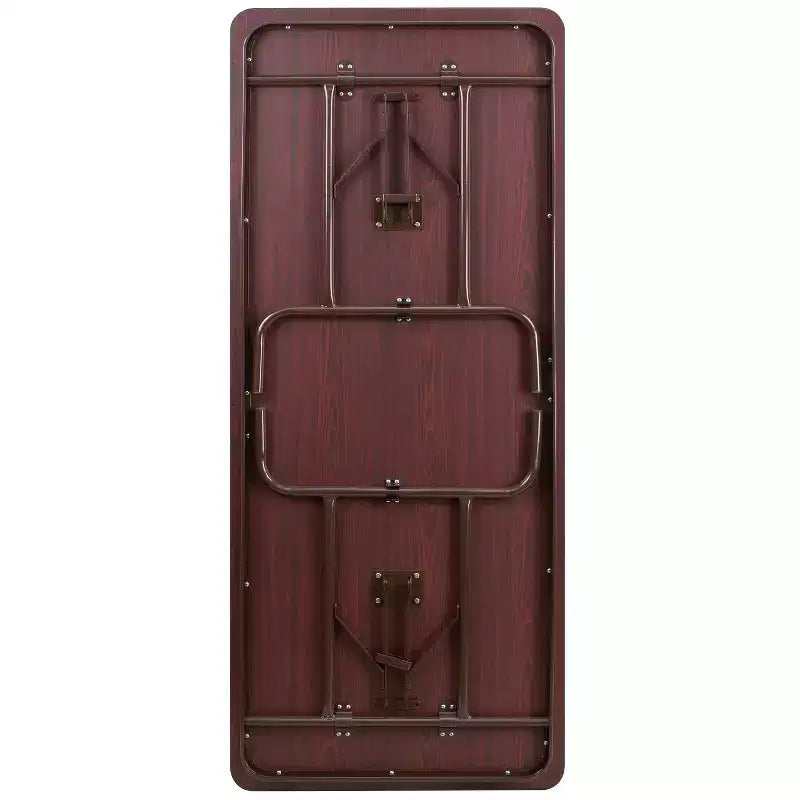 Table de banquet pliante Flash Furniture de 6 pieds en stratifié acajou haute pression