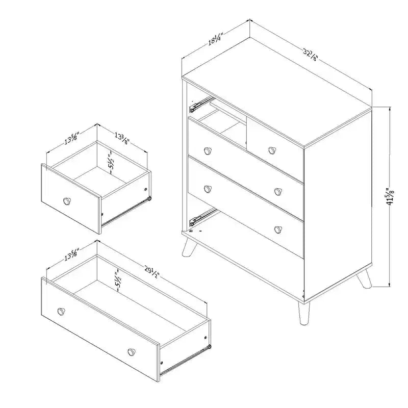 Commode 5 tiroirs Yodi - South Shore