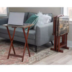 Lot de tables d'appoint Linon en faux marbre