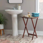 Lot de tables d'appoint Linon en faux marbre
