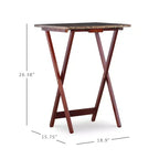 Lot de tables d'appoint Linon en faux marbre