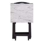 Lot de tables d'appoint Linon en faux marbre