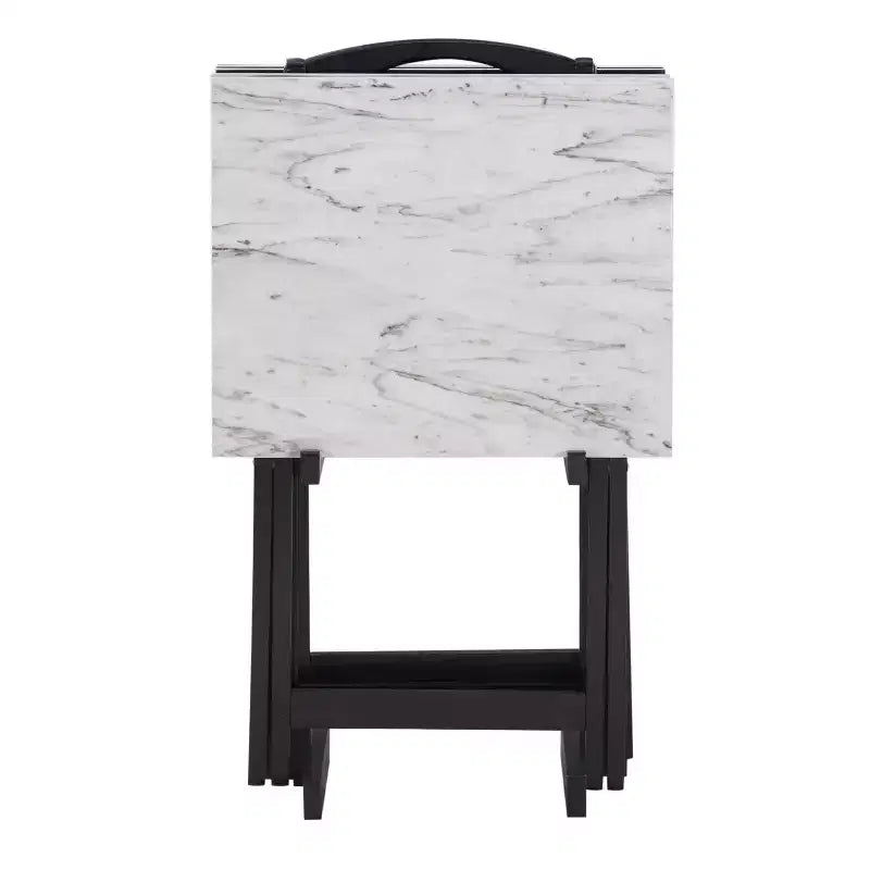 Lot de tables d'appoint Linon en faux marbre
