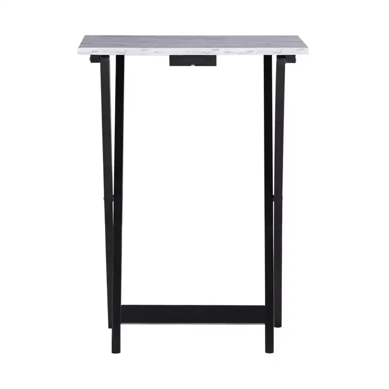 Lot de tables d'appoint Linon en faux marbre