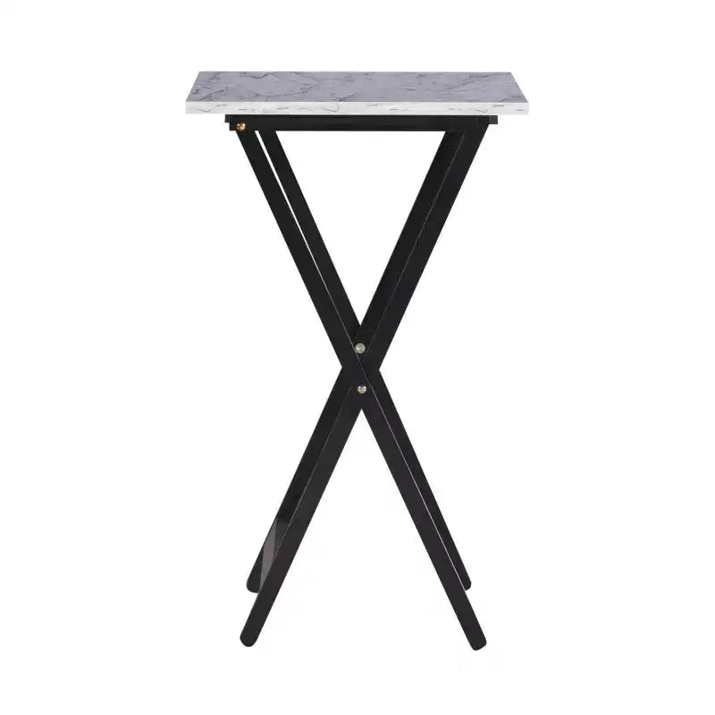 Lot de tables d'appoint Linon en faux marbre