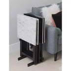 Lot de tables d'appoint Linon en faux marbre