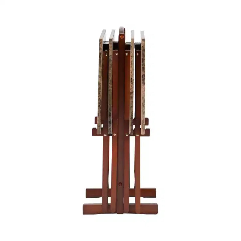 Lot de tables d'appoint Linon en faux marbre
