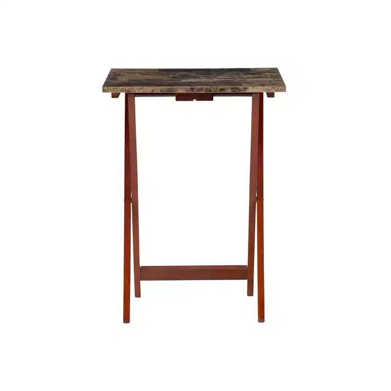 Lot de tables d'appoint Linon en faux marbre