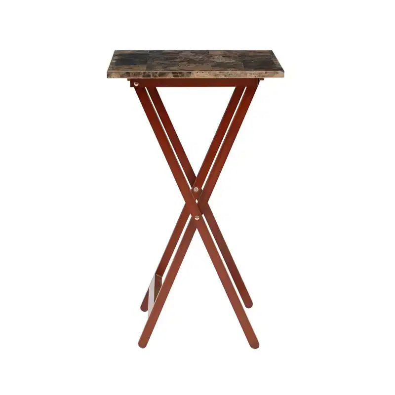 Lot de tables d'appoint Linon en faux marbre