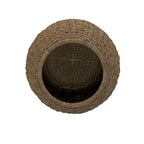 Table d'appoint avec panier de rangement en osier tressé à la main Household Essentials - 17,0 L x 17,0 l x 19,0 H