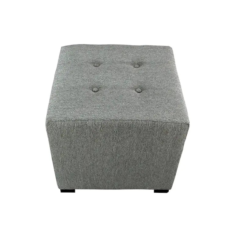 MJL Furniture Text2 Olivia Pouf carré capitonné 4 boutons