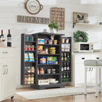 47 armoire de cuisine de ferme, buffet de rangement avec portes de grange - N/A