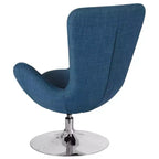 Chaise d'appoint de réception série Egg de Flash Furniture avec assise incurvée