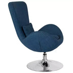 Chaise d'appoint de réception série Egg de Flash Furniture avec assise incurvée