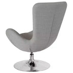 Chaise d'appoint de réception série Egg de Flash Furniture avec assise incurvée