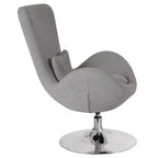 Chaise d'appoint de réception série Egg de Flash Furniture avec assise incurvée
