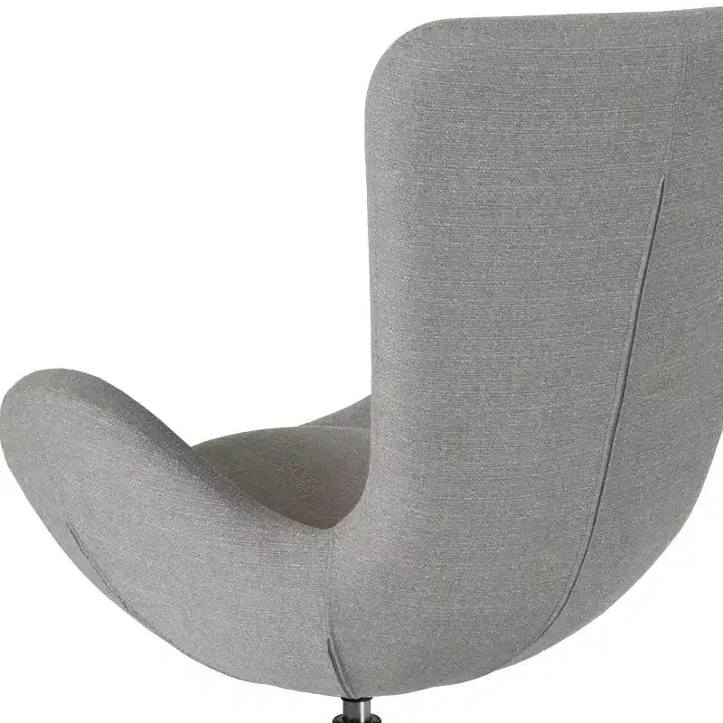 Chaise d'appoint de réception série Egg de Flash Furniture avec assise incurvée