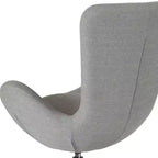 Chaise d'appoint de réception série Egg de Flash Furniture avec assise incurvée
