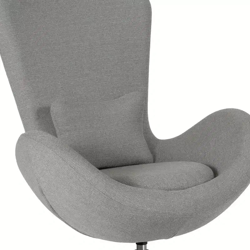 Chaise d'appoint de réception série Egg de Flash Furniture avec assise incurvée