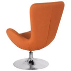 Chaise d'appoint de réception série Egg de Flash Furniture avec assise incurvée