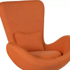 Chaise d'appoint de réception série Egg de Flash Furniture avec assise incurvée