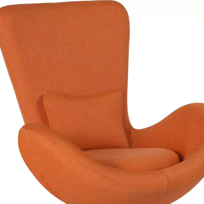 Chaise d'appoint de réception série Egg de Flash Furniture avec assise incurvée