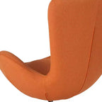 Chaise d'appoint de réception série Egg de Flash Furniture avec assise incurvée