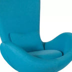 Chaise d'appoint de réception série Egg de Flash Furniture avec assise incurvée