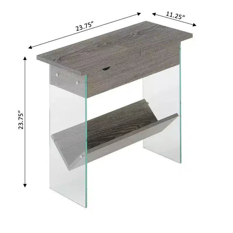 Table d'appoint relevable Soho avec station de charge - Breighton Home