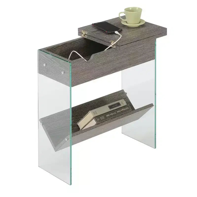 Table d'appoint relevable Soho avec station de charge - Breighton Home