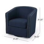 Chaise pivotante contemporaine Maya - Christopher Knight Home