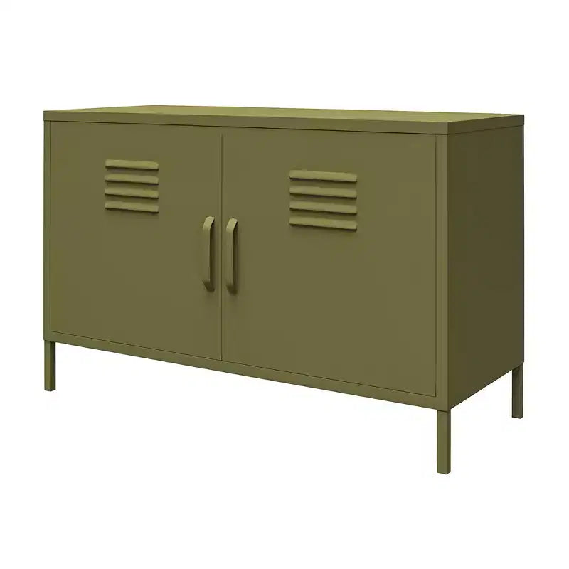 Armoire d'appoint en métal à 2 portes Shadwick de RealRooms