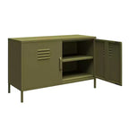 Armoire d'appoint en métal à 2 portes Shadwick de RealRooms