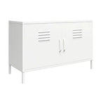 Armoire d'appoint en métal à 2 portes Shadwick de RealRooms