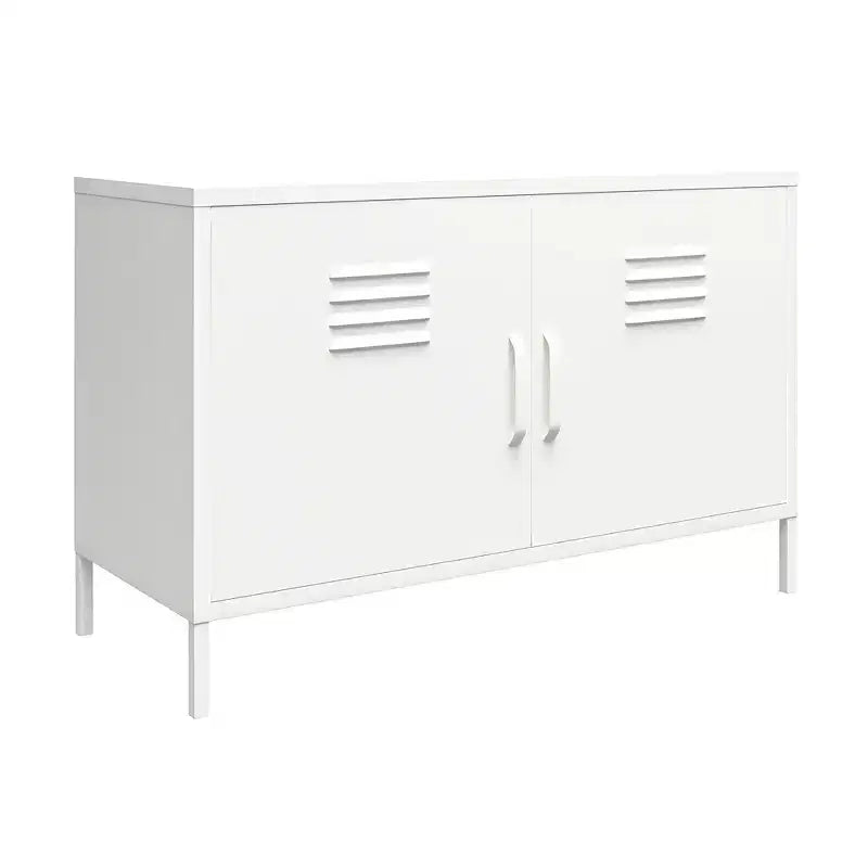 Armoire d'appoint en métal à 2 portes Shadwick de RealRooms