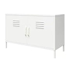 Armoire d'appoint en métal à 2 portes Shadwick de RealRooms