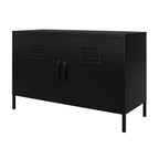 Armoire d'appoint en métal à 2 portes Shadwick de RealRooms