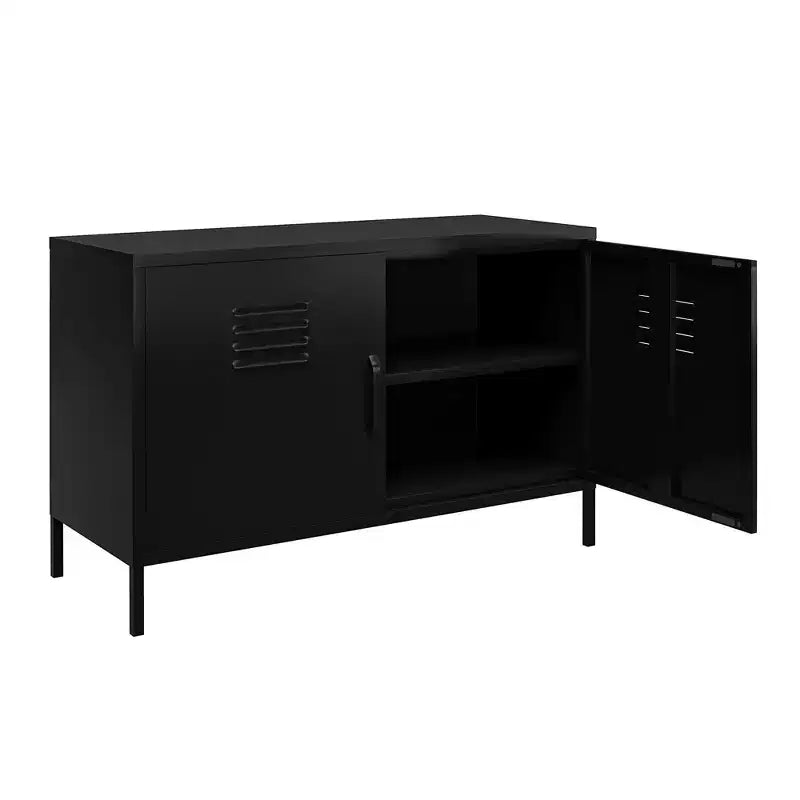 Armoire d'appoint en métal à 2 portes Shadwick de RealRooms