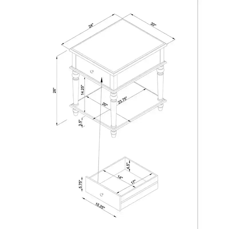 Table d'appoint Miele - Powell Company