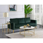 Table basse ronde en faux marbre Gold Coast - Brieghton Home