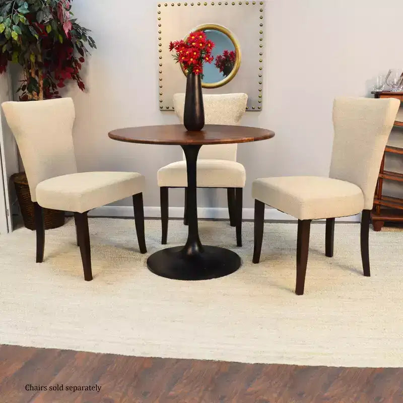 Table à manger ronde Carolina Living 36 Somerset Wood Top