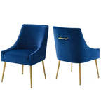 Lot de 2 chaises de salle à manger Modway Discern en velours rembourré de haute performance