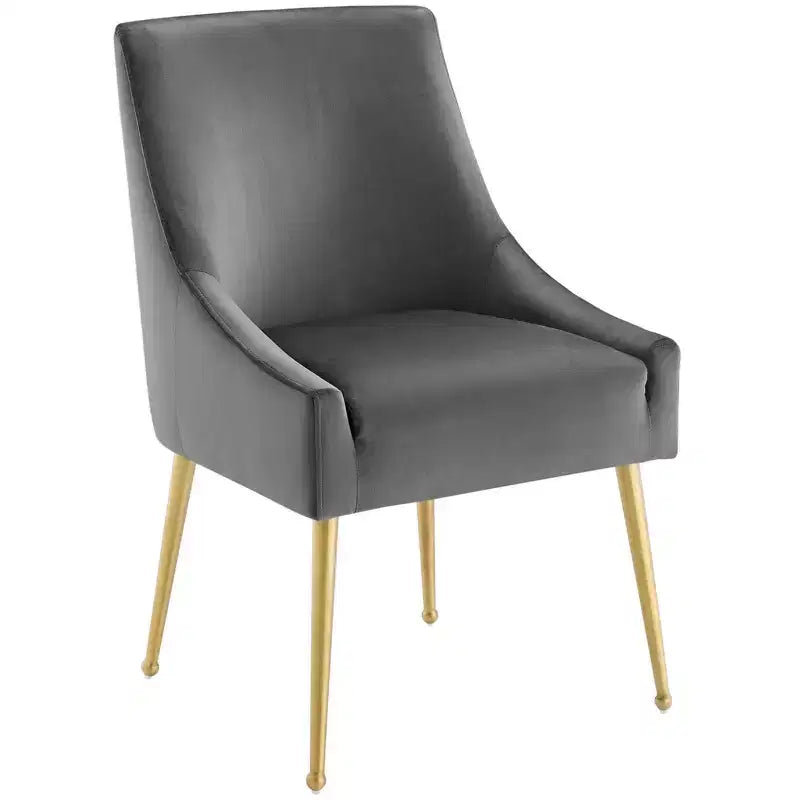 Lot de 2 chaises de salle à manger Modway Discern en velours rembourré de haute performance