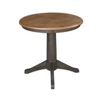 Table sur pied Stacy Round Top Chêne brun - International Concepts