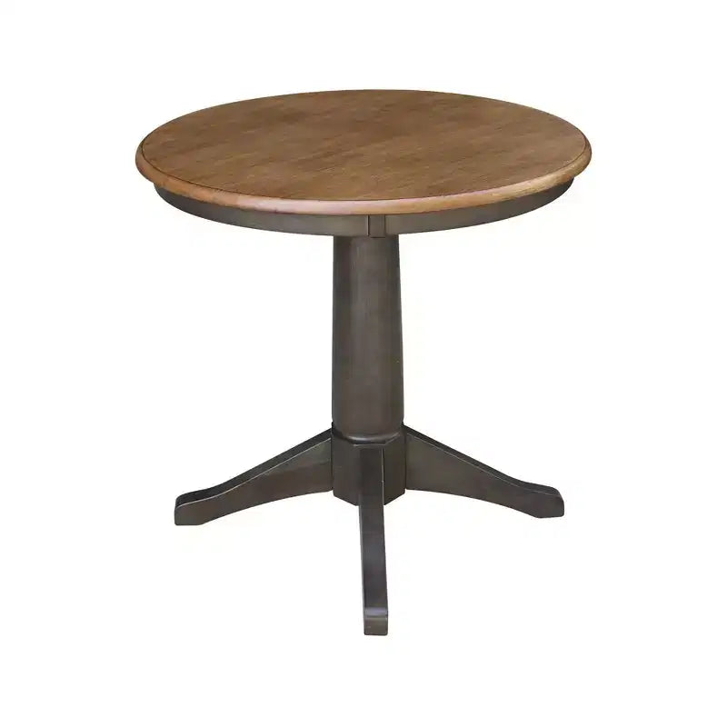 Table sur pied Stacy Round Top Chêne brun - International Concepts