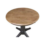 Table sur pied Stacy Round Top Chêne brun - International Concepts