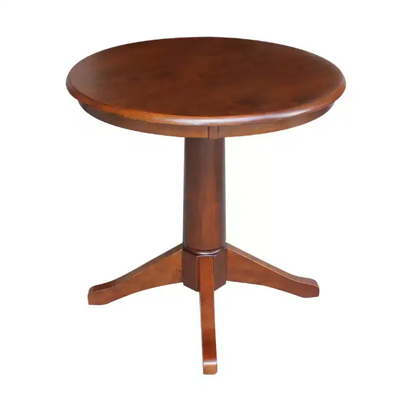 Table sur pied Stacy Round Top Chêne brun - International Concepts