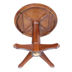 Table sur pied Stacy Round Top Chêne brun - International Concepts