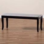 Banc de salle à manger en bois rembourré Cornelie - Baxton Studio