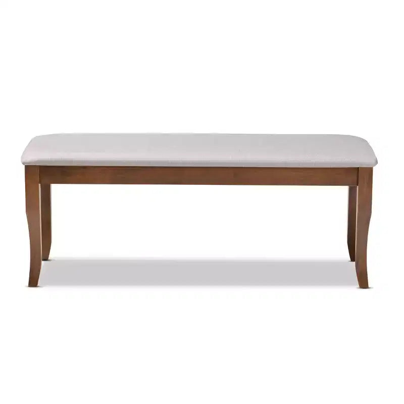 Banc de salle à manger en bois rembourré Cornelie - Baxton Studio
